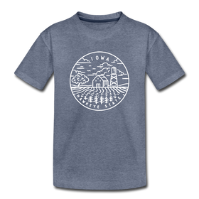 Iowa Youth T-Shirt - State Design Youth Iowa Tee