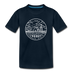 Iowa Youth T-Shirt - State Design Youth Iowa Tee - deep navy