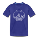Illinois Youth T-Shirt - State Design Youth Illinois Tee - royal blue