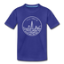 Illinois Youth T-Shirt - State Design Youth Illinois Tee - royal blue