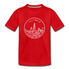 Illinois Youth T-Shirt - State Design Youth Illinois Tee - red