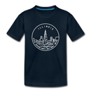 Illinois Youth T-Shirt - State Design Youth Illinois Tee - deep navy