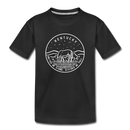 Kentucky Youth T-Shirt - State Design Youth Kentucky Tee - black
