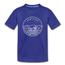 Kentucky Youth T-Shirt - State Design Youth Kentucky Tee - royal blue
