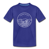 Kentucky Youth T-Shirt - State Design Youth Kentucky Tee - royal blue