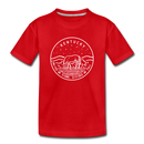 Kentucky Youth T-Shirt - State Design Youth Kentucky Tee - red