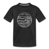 Indiana Youth T-Shirt - State Design Youth Indiana Tee - black