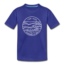 Indiana Youth T-Shirt - State Design Youth Indiana Tee - royal blue