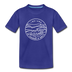 Indiana Youth T-Shirt - State Design Youth Indiana Tee - royal blue