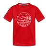 Indiana Youth T-Shirt - State Design Youth Indiana Tee - red