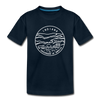 Indiana Youth T-Shirt - State Design Youth Indiana Tee - deep navy