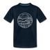 Indiana Youth T-Shirt - State Design Youth Indiana Tee - deep navy