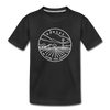Kansas Youth T-Shirt - State Design Youth Kansas Tee - black