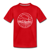 Kansas Youth T-Shirt - State Design Youth Kansas Tee - red