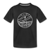 Maine Youth T-Shirt - State Design Youth Maine Tee - black
