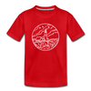 Maine Youth T-Shirt - State Design Youth Maine Tee - red