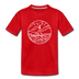 Maine Youth T-Shirt - State Design Youth Maine Tee - red