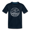 Maine Youth T-Shirt - State Design Youth Maine Tee - deep navy