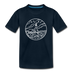 Maine Youth T-Shirt - State Design Youth Maine Tee - deep navy