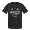 Maryland Youth T-Shirt - State Design Youth Maryland Tee - black