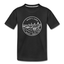 Maryland Youth T-Shirt - State Design Youth Maryland Tee - black