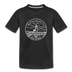 Massachusetts Youth T-Shirt - State Design Youth Massachusetts Tee - black