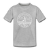 Massachusetts Youth T-Shirt - State Design Youth Massachusetts Tee - heather gray