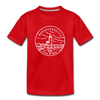 Massachusetts Youth T-Shirt - State Design Youth Massachusetts Tee - red