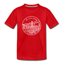 Michigan Youth T-Shirt - State Design Youth Michigan Tee - red