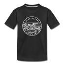 Mississippi Youth T-Shirt - State Design Youth Mississippi Tee - black