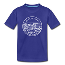 Mississippi Youth T-Shirt - State Design Youth Mississippi Tee - royal blue