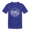 Mississippi Youth T-Shirt - State Design Youth Mississippi Tee - royal blue