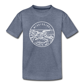 Mississippi Youth T-Shirt - State Design Youth Mississippi Tee