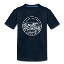 Mississippi Youth T-Shirt - State Design Youth Mississippi Tee - deep navy