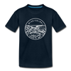 Mississippi Youth T-Shirt - State Design Youth Mississippi Tee - deep navy
