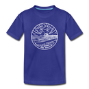 New Jersey Youth T-Shirt - State Design Youth New Jersey Tee - royal blue