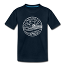 New Jersey Youth T-Shirt - State Design Youth New Jersey Tee - deep navy