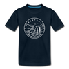 Montana Youth T-Shirt - State Design Youth Montana Tee - deep navy