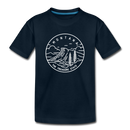 Montana Youth T-Shirt - State Design Youth Montana Tee - deep navy