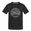New Hampshire Youth T-Shirt - State Design Youth New Hampshire Tee - black