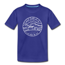 New Hampshire Youth T-Shirt - State Design Youth New Hampshire Tee - royal blue