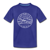 New Hampshire Youth T-Shirt - State Design Youth New Hampshire Tee - royal blue