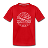 New Hampshire Youth T-Shirt - State Design Youth New Hampshire Tee - red