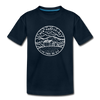 New Hampshire Youth T-Shirt - State Design Youth New Hampshire Tee - deep navy