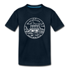 Nebraska Youth T-Shirt - State Design Youth Nebraska Tee - deep navy
