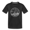 New York Youth T-Shirt - State Design Youth New York Tee - black