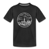 New York Youth T-Shirt - State Design Youth New York Tee - black