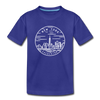 New York Youth T-Shirt - State Design Youth New York Tee - royal blue
