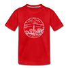 New York Youth T-Shirt - State Design Youth New York Tee - red
