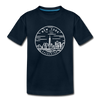New York Youth T-Shirt - State Design Youth New York Tee - deep navy